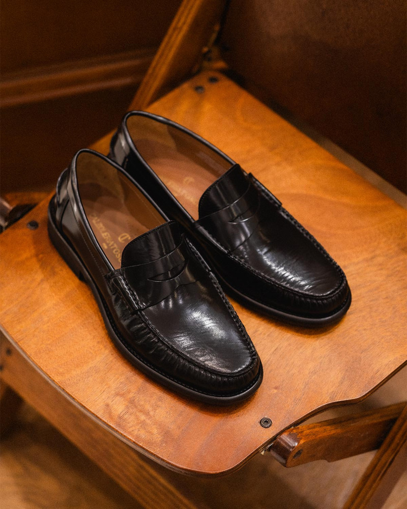 Calzoleria Toscana｜RAIMO Penny Moccasins・Black