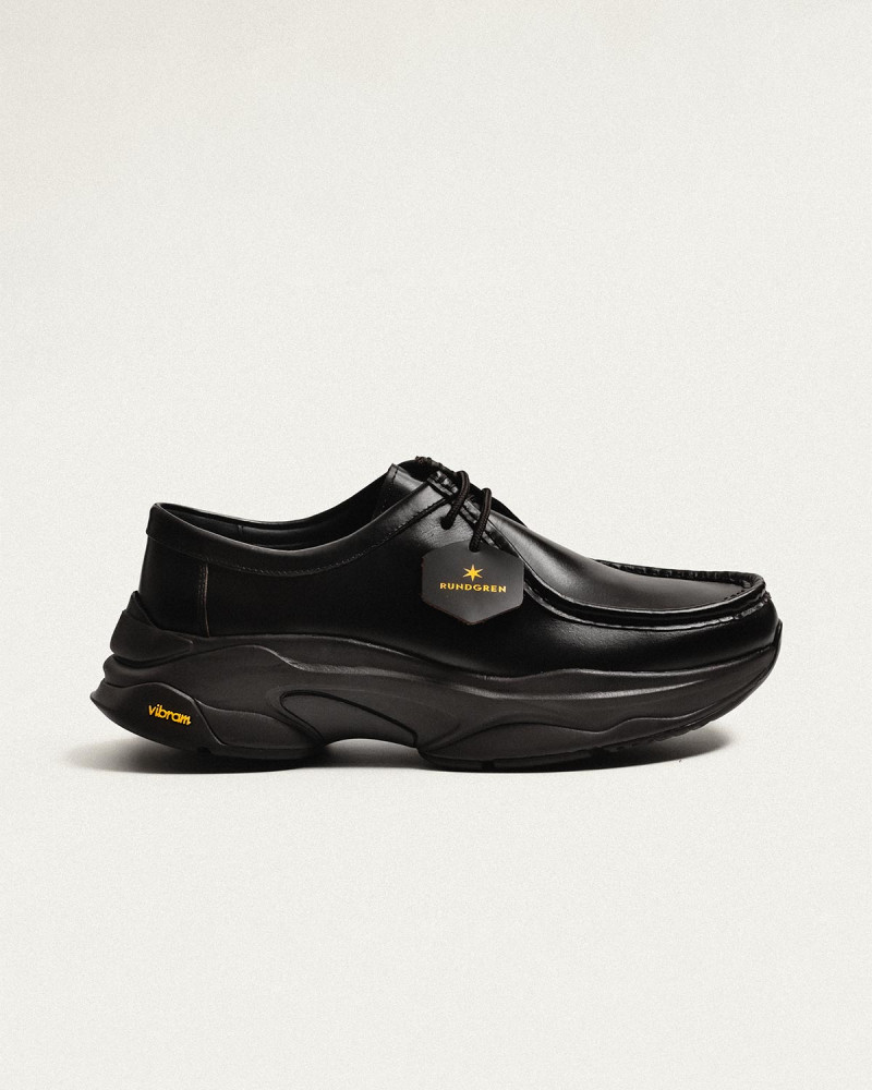 RUNDGREN｜"AYERS" Moc Toe Hybrid Derby・Black