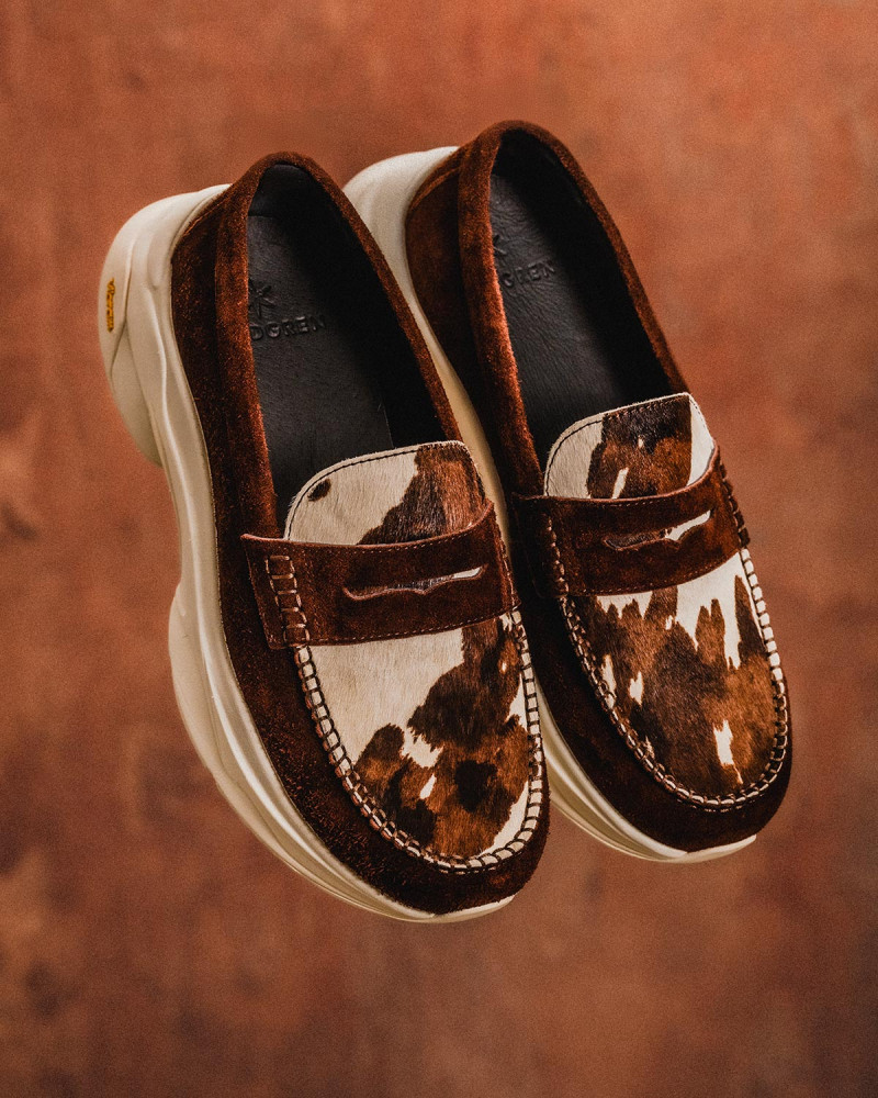 RUNDGREN｜"CALE" Penny Loafers Year of Horse Animal Pack・Cow Pattern