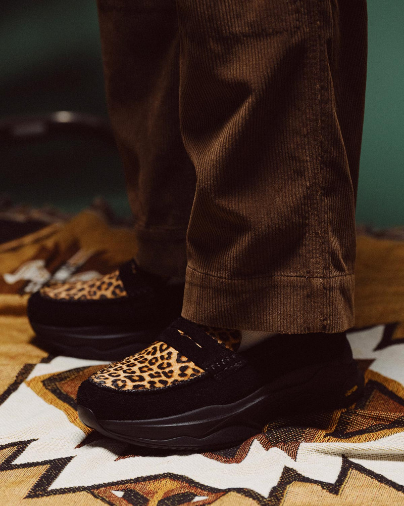 RUNDGREN|"CALE" Penny Loafers・Leopard Pony Hair/ Black Suede RUNDGREN|"CALE" Penny Loafers・Leopard Pony Hair/ Black Suede