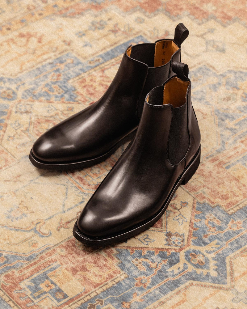 Berwick1707 for HOAX|303 Vibram® "Moonlight" Chelsea Boots・Black Berwick1707 for HOAX|303 Vibram® "Moonlight" Chelsea Boots・Black