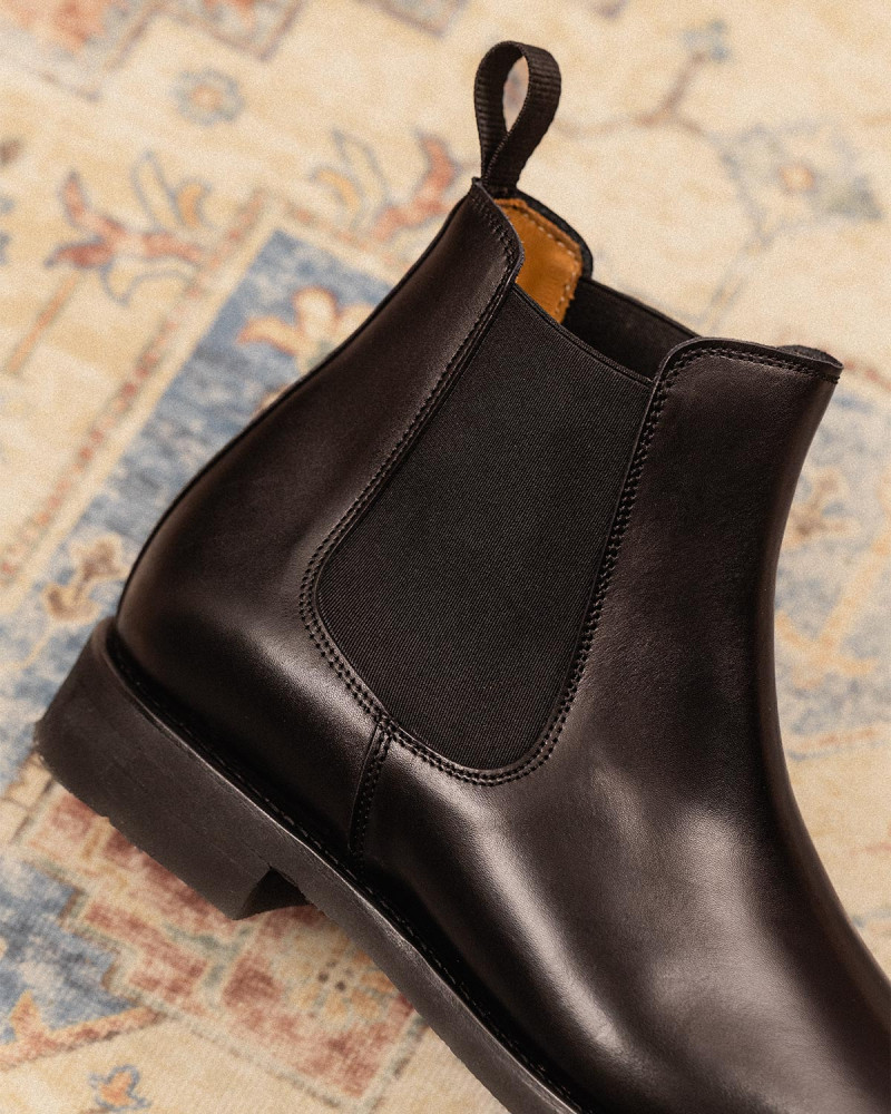 Berwick1707 for HOAX|303 Vibram® "Moonlight" Chelsea Boots・Black Berwick1707 for HOAX|303 Vibram® "Moonlight" Chelsea Boots・Black