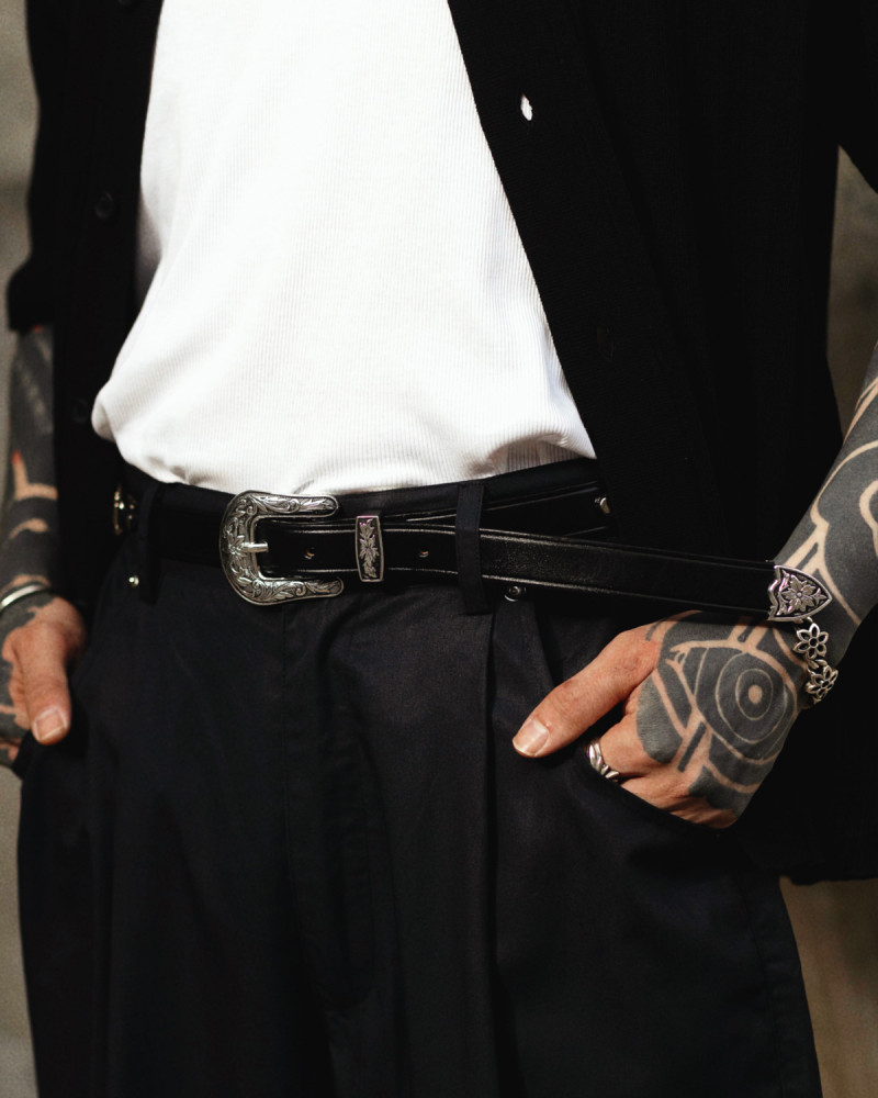 Tory Leather x MESSRS BOY x HOAX｜Snaffle Bits Western Belt・Black